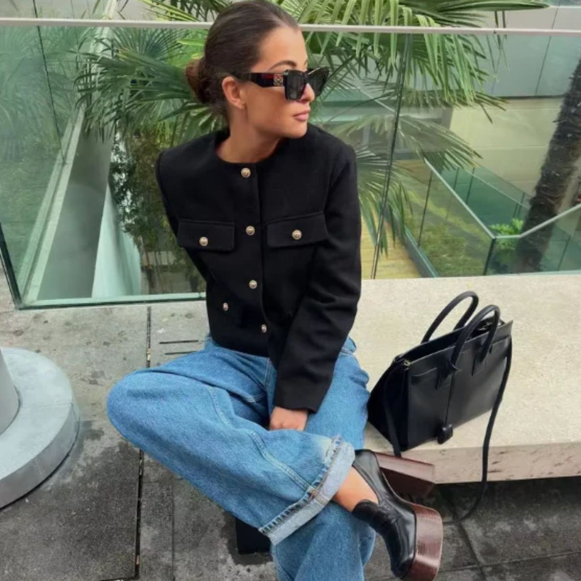 Cylia | Stylish Button Blazer
