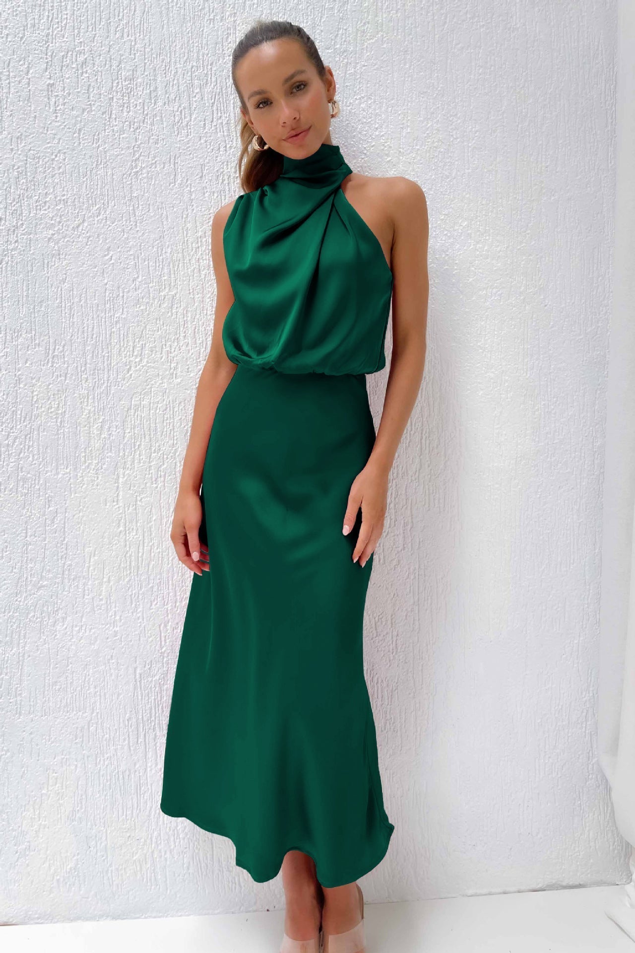 Carlina Satin Maxi Dress