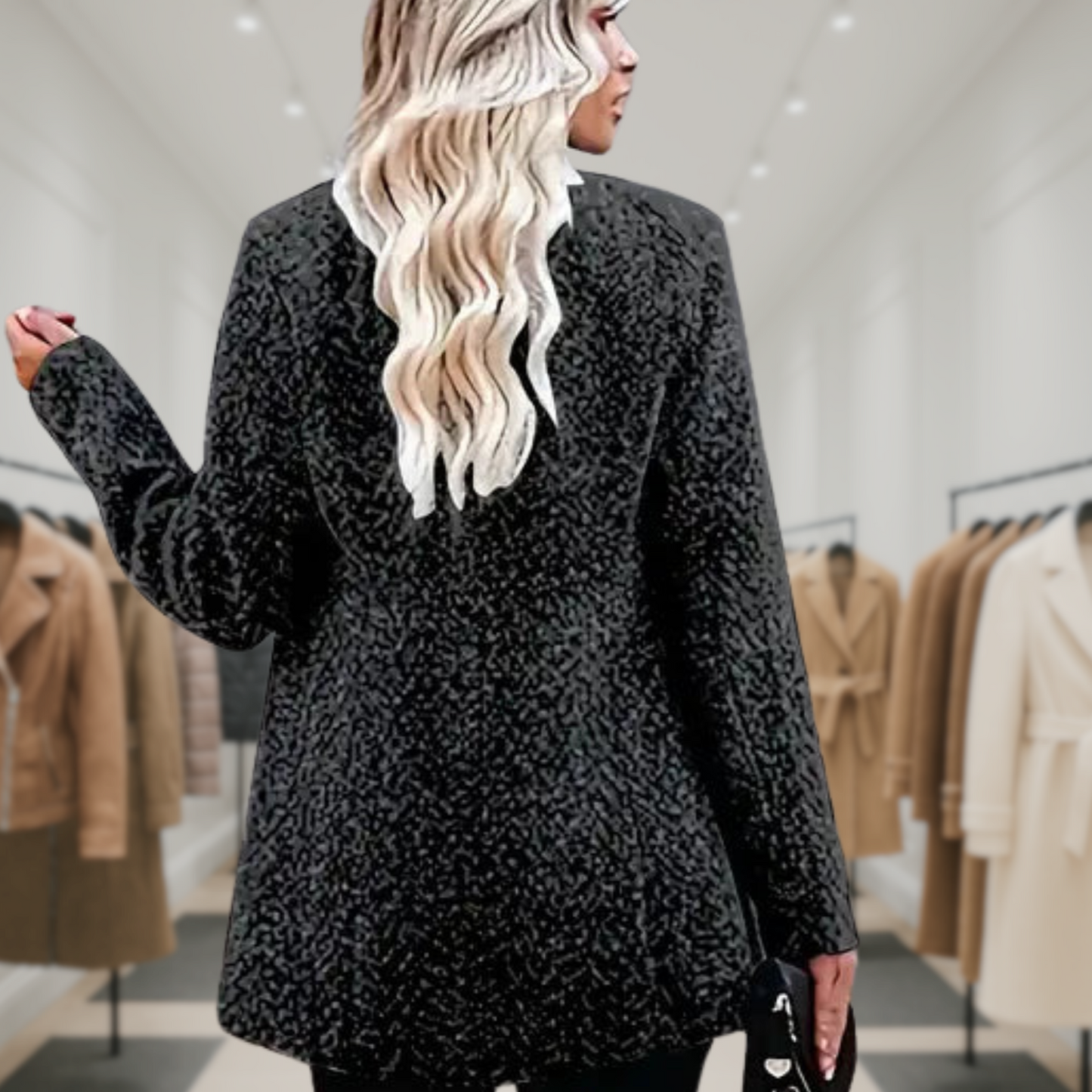 Stella™ | Elegant Mid-Length Coat with Pockets