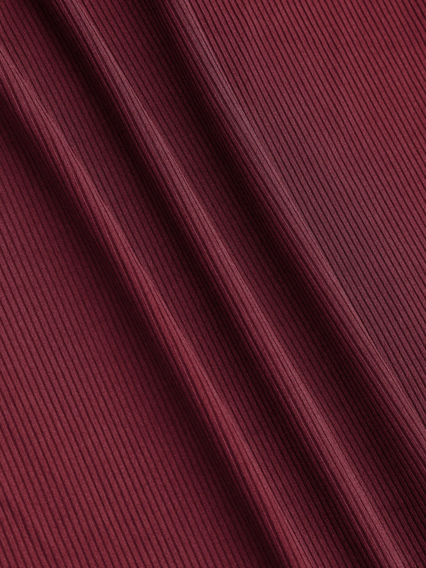 Sleeveless Round Neck Pleated Slit Dress