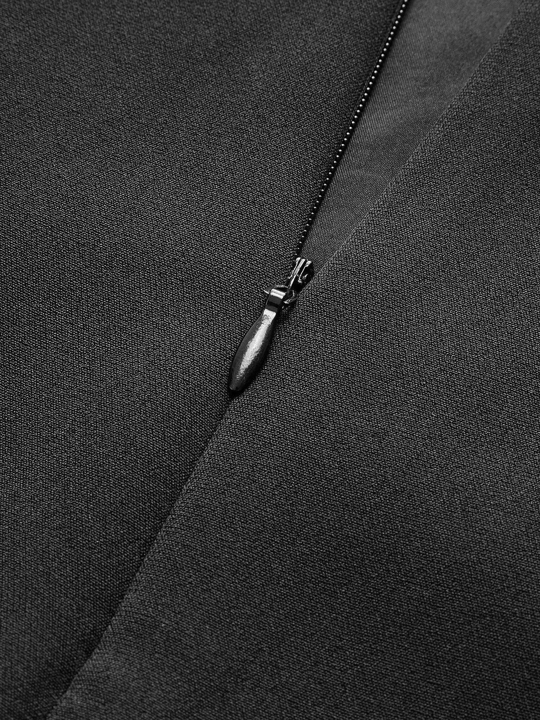 Elegant Slim-fit Halter Solid Dress