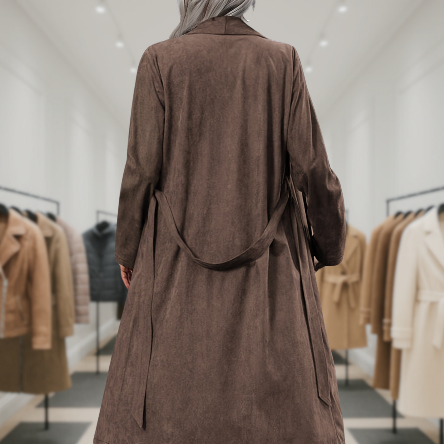 Bella™ | Stylish Vintage Brown Trench Coat