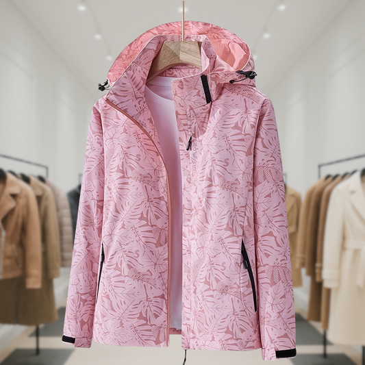 Lauren | Windproof Outdoor Jacket with Camouflage Print