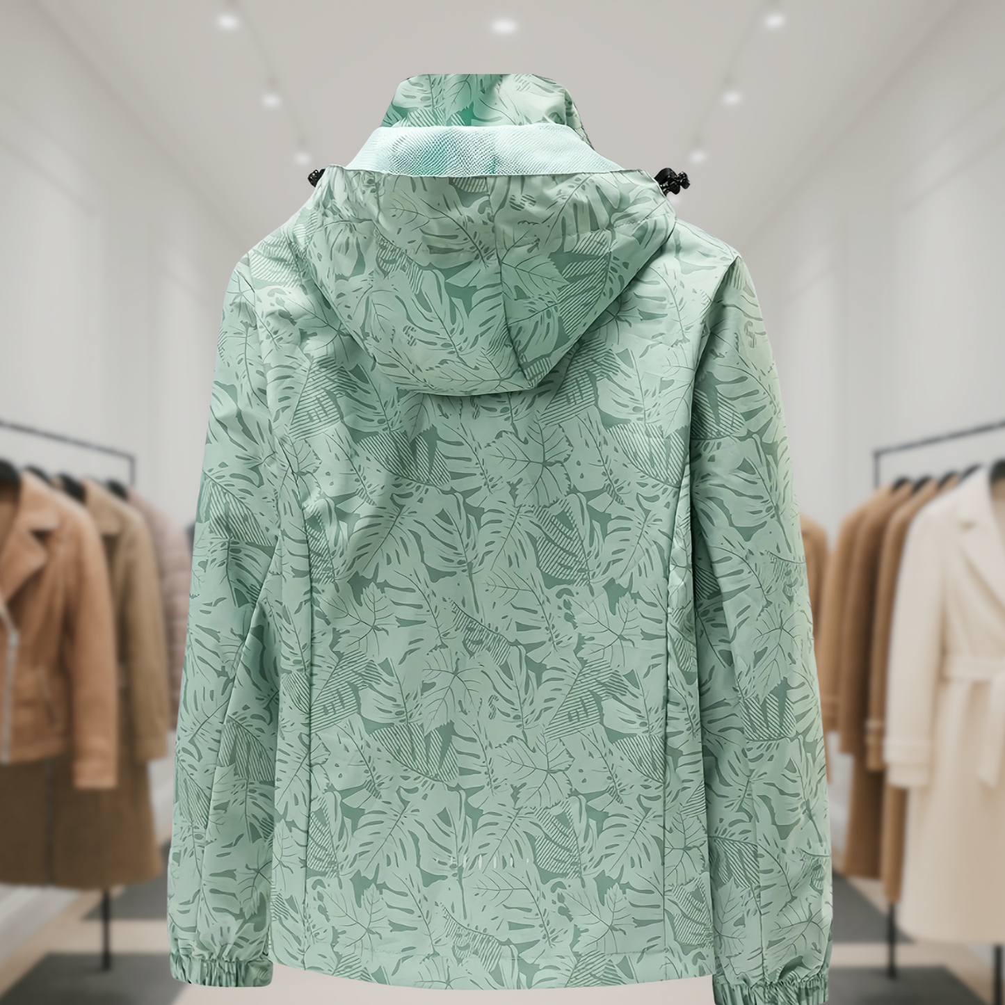 Lauren | Windproof Outdoor Jacket with Camouflage Print