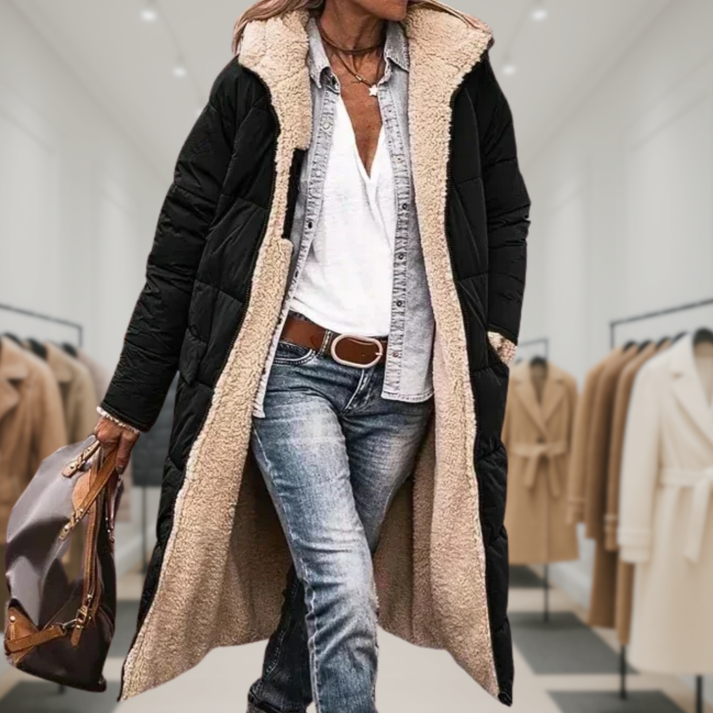 Elowen™ | Reversible Fur Jacket