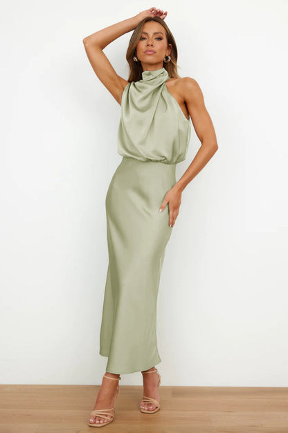 Carlina Satin Maxi Dress