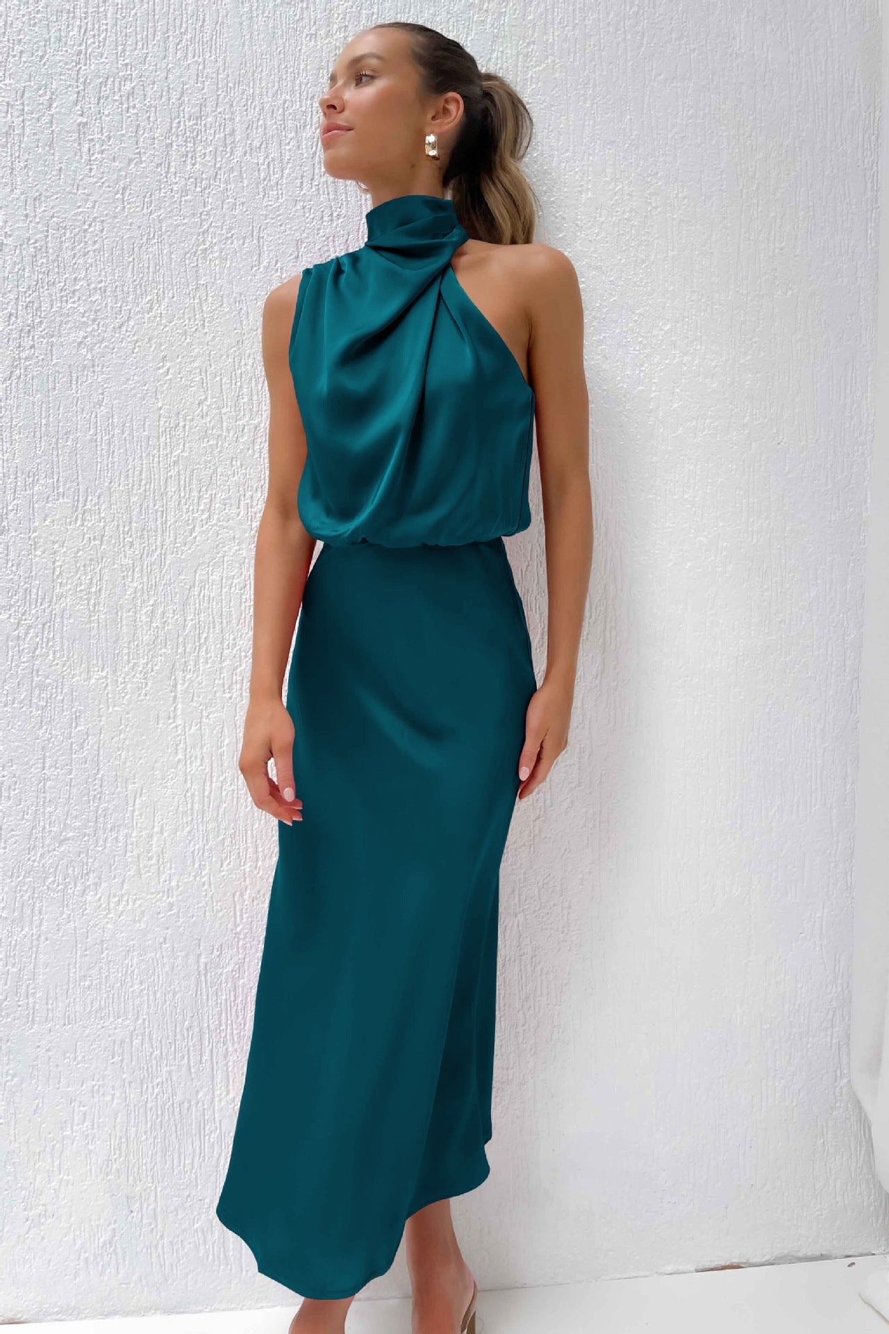 Carlina Satin Maxi Dress