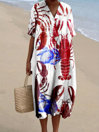 Nerea｜Printed Dress