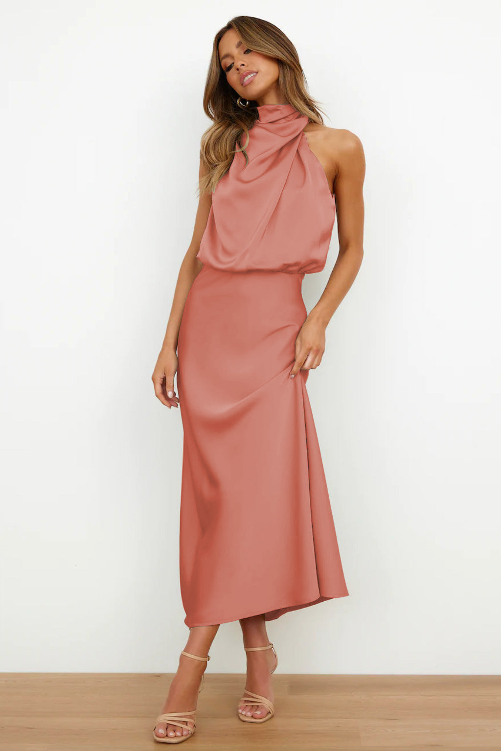 Carlina Satin Maxi Dress