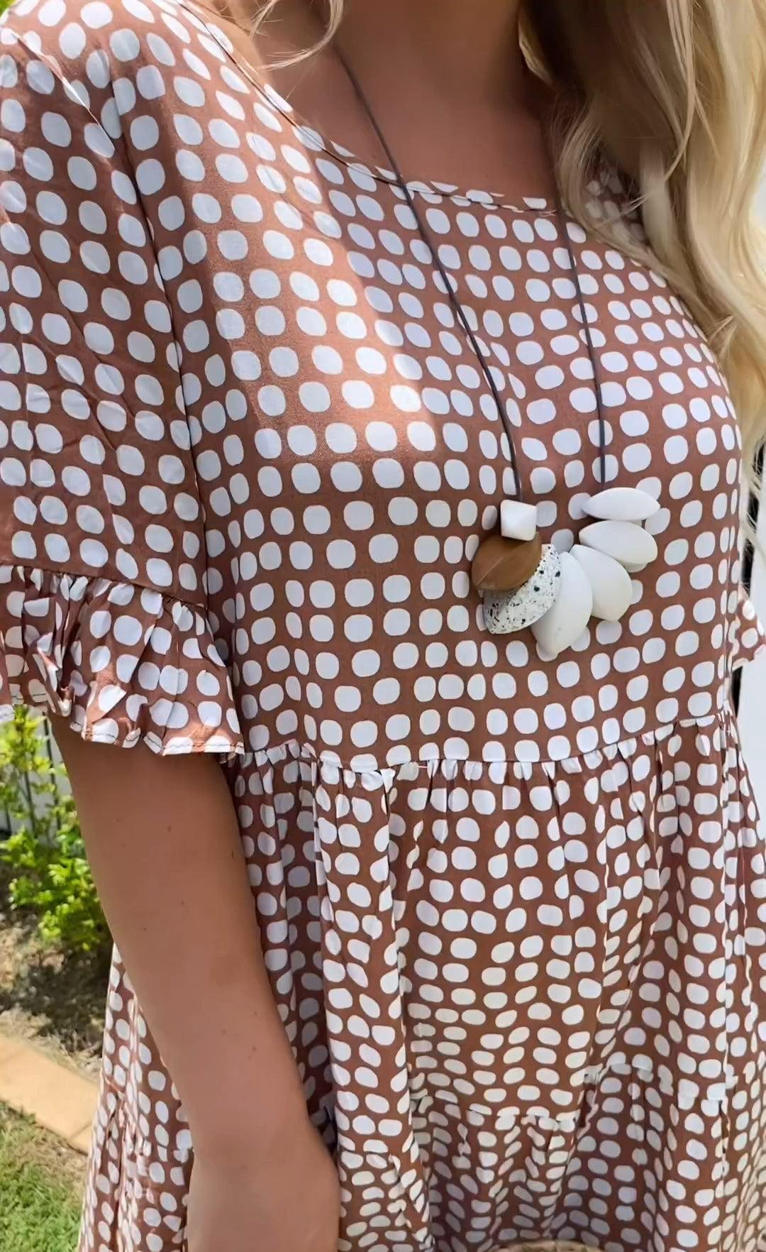 Stella - Polka Dot Midi Summer Dress