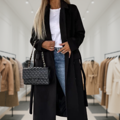 Kim™ | Elegant Double-Breasted Wool Coat