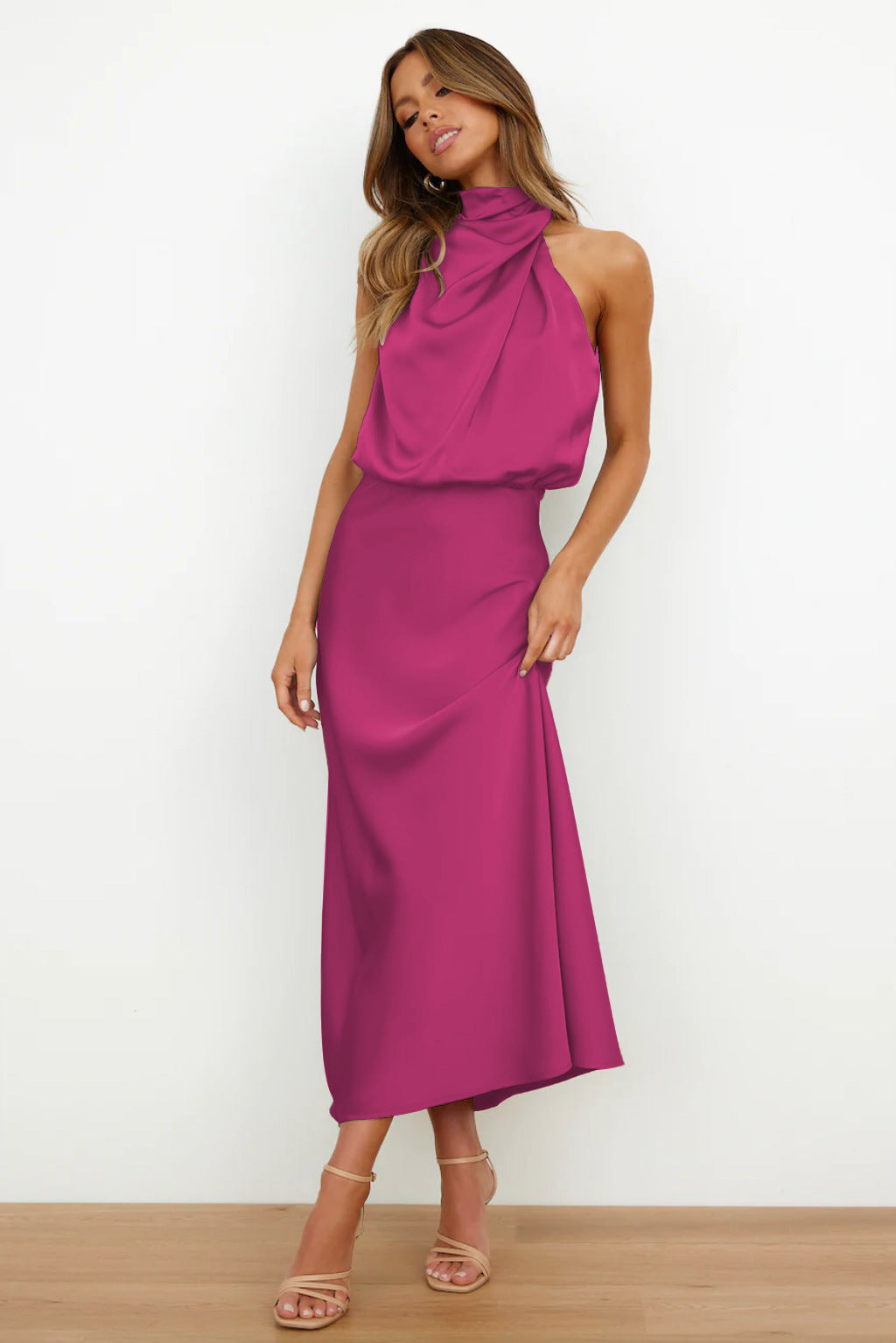 Carlina Satin Maxi Dress
