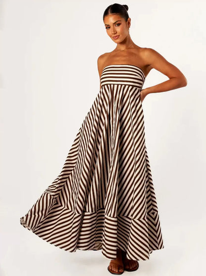 Damaris - Comfortable Stylish Ruched Maxi Dress