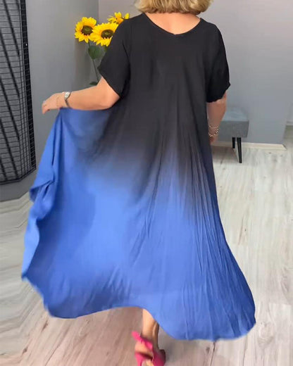 Joan - Summer Gradient Flowy Maxi Dress