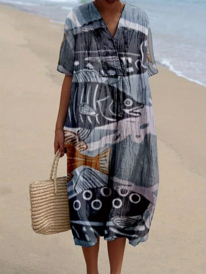 Gabriela｜Printed Dress