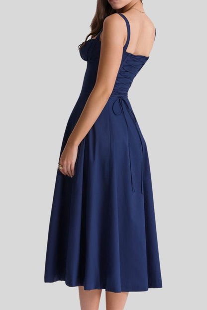 SHANA Pink floral corset dress