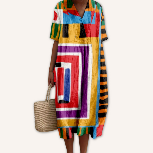 Nerea|Printed Dress
