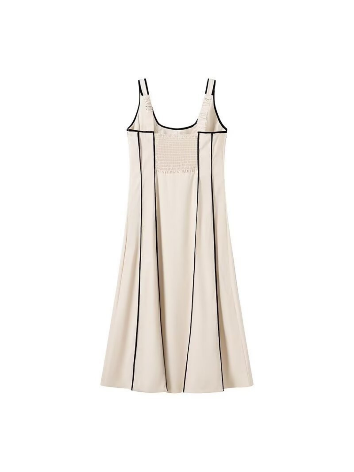 Fitted Silhouette Striped Tank Dress