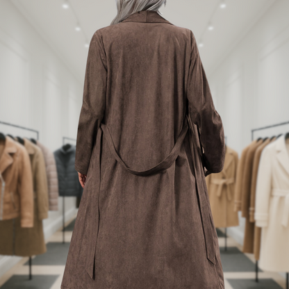 Bella™ | Stylish Vintage Brown Trench Coat