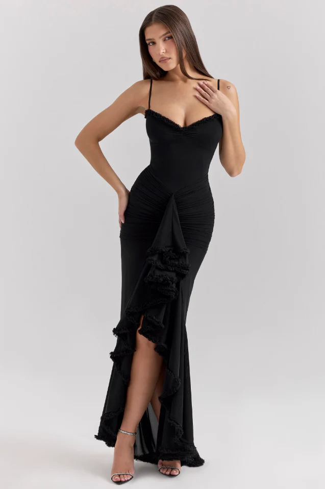 FLAVIA Ruffle Maxi Dress