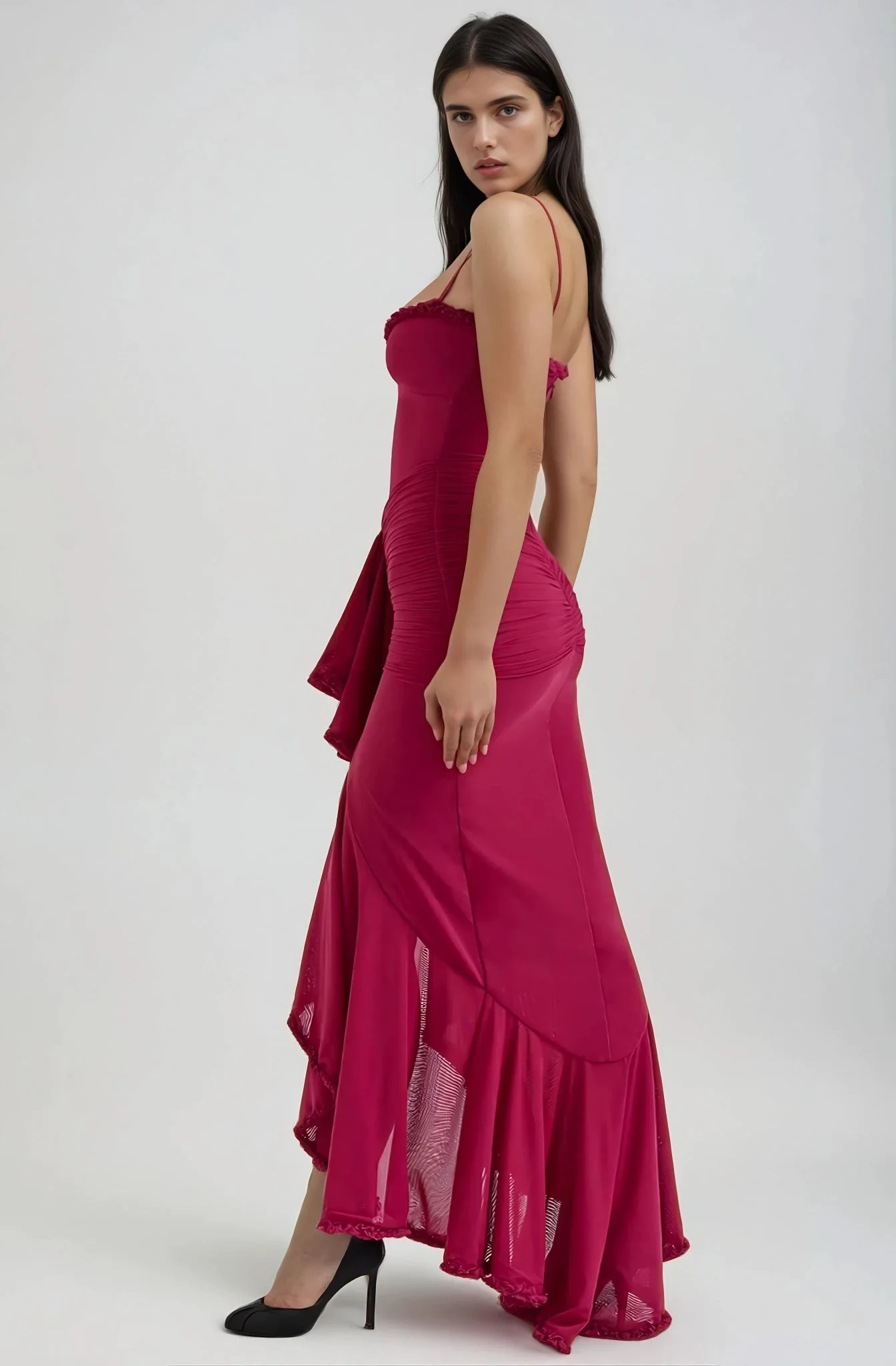 FLAVIA Ruffle Maxi Dress