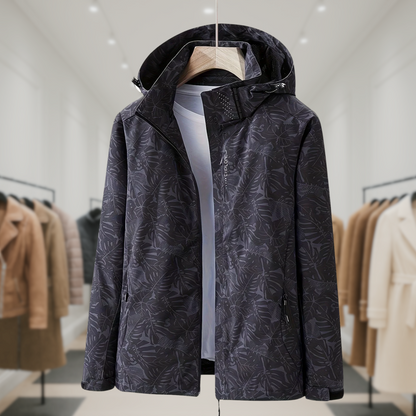 Lauren | Windproof Outdoor Jacket with Camouflage Print