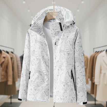 Lauren | Windproof Outdoor Jacket with Camouflage Print