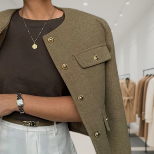 Cylia | Stylish Button Blazer