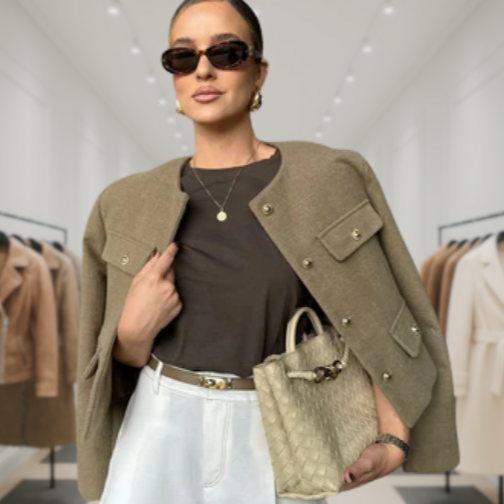 Cylia | Stylish Button Blazer